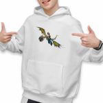 Fashion, accesorii si bijuterii - Copii - Imbracaminte copii - Pulovere si hanorace copii - Hanorac Copii Baieti Dragon Astrid How to train your dragon, alb, marime M Copii - Infinity.ro