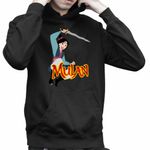 Fashion, accesorii si bijuterii - Copii - Imbracaminte copii - Pulovere si hanorace copii - Hanorac Copii Baieti Mulan Sword Attack, negru, marime XS Copii - Infinity.ro