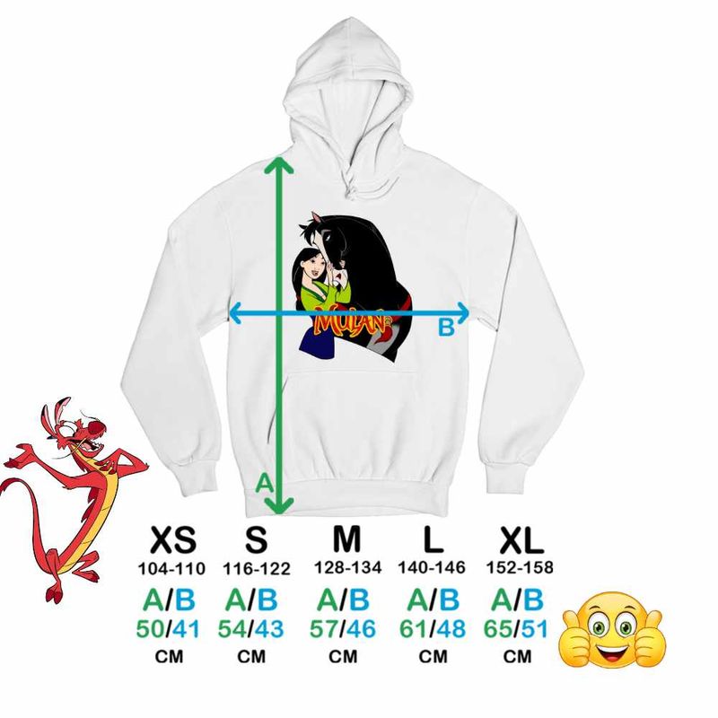 Fashion, accesorii si bijuterii - Copii - Imbracaminte copii - Pulovere si hanorace copii - Hanorac Copii Fete Mulan Khan Cal, alb, marime L Copii - Infinity.ro
