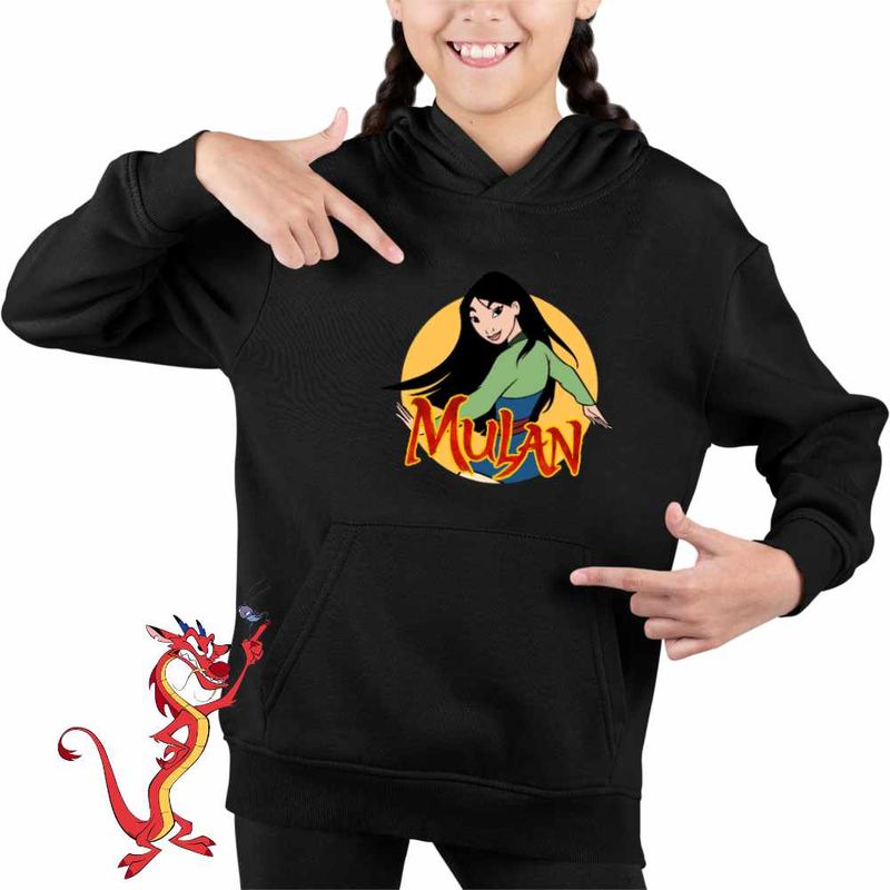 Fashion, accesorii si bijuterii - Copii - Imbracaminte copii - Pulovere si hanorace copii - Hanorac Copii Fete Mulan Karate, negru, marime XL Copii - Infinity.ro