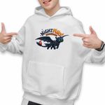 Fashion, accesorii si bijuterii - Copii - Imbracaminte copii - Pulovere si hanorace copii - Hanorac Copii Baieti Night Fury Toothless How to train your dragon, alb, marime XS Copii - Infinity.ro