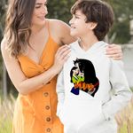 Fashion, accesorii si bijuterii - Copii - Imbracaminte copii - Pulovere si hanorace copii - Hanorac Copii Baieti Mulan Khan Cal, alb, marime M Copii - Infinity.ro