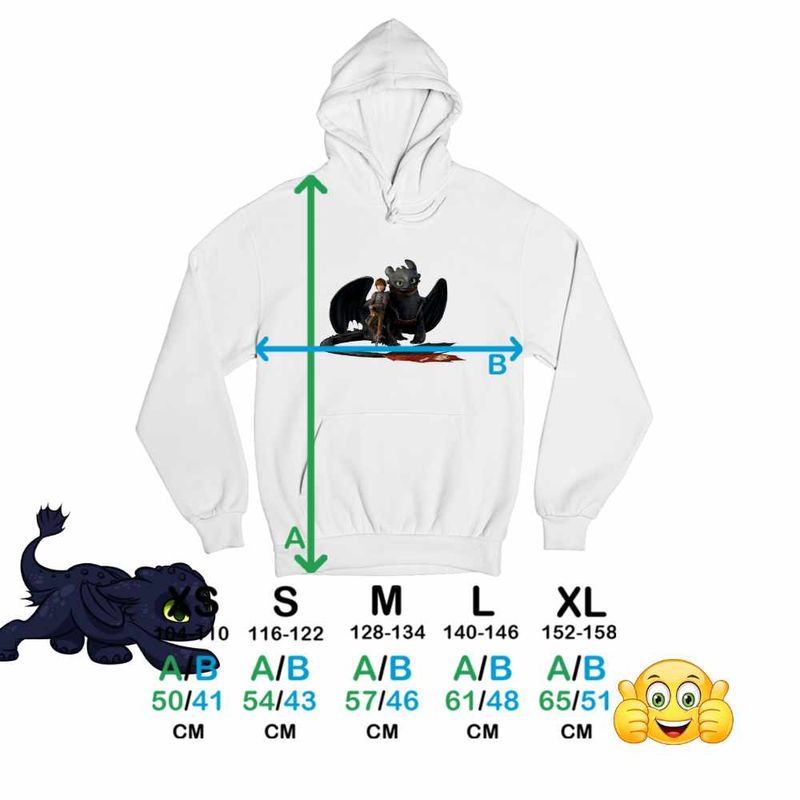 Fashion, accesorii si bijuterii - Copii - Imbracaminte copii - Pulovere si hanorace copii - Hanorac Copii Baieti Hiccup Toothless How to train your dragon, alb, marime XS Copii - Infinity.ro
