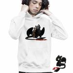 Fashion, accesorii si bijuterii - Copii - Imbracaminte copii - Pulovere si hanorace copii - Hanorac Copii Baieti Hiccup Toothless How to train your dragon, alb, marime XS Copii - Infinity.ro
