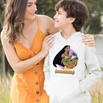 Fashion, accesorii si bijuterii - Copii - Imbracaminte copii - Pulovere si hanorace copii - Hanorac Copii Baieti Pocahontas Meeko, alb, marime S Copii - Infinity.ro