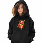 Fashion, accesorii si bijuterii - Copii - Imbracaminte copii - Pulovere si hanorace copii - Hanorac Copii Fete Mulan Mushu Crikee, negru, marime XL Copii - Infinity.ro