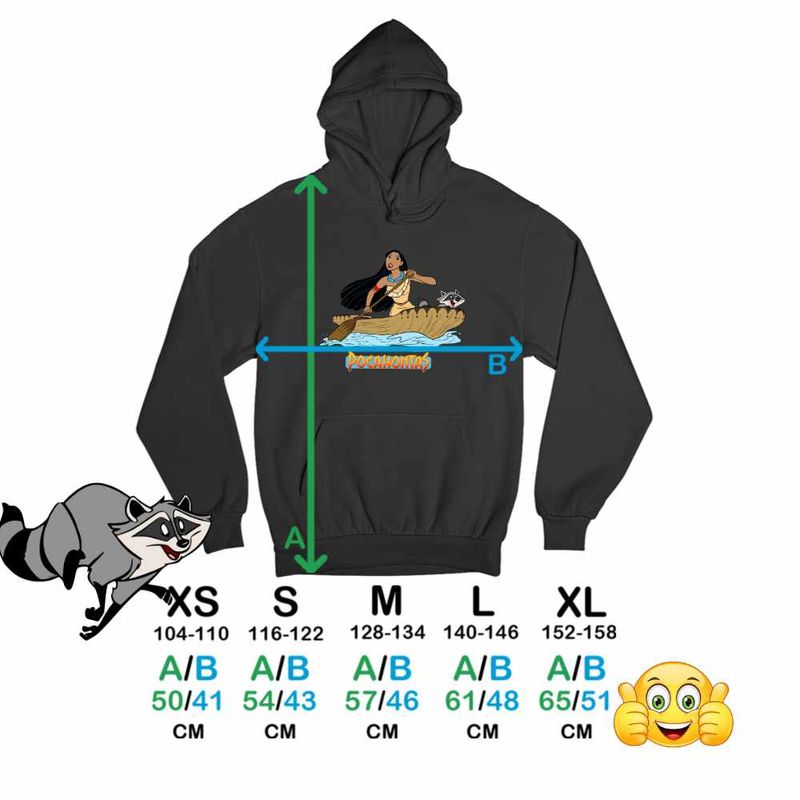 Fashion, accesorii si bijuterii - Copii - Imbracaminte copii - Pulovere si hanorace copii - Hanorac Copii Baieti Pocahontas Meeko Canoe, negru, marime S Copii - Infinity.ro