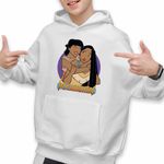 Fashion, accesorii si bijuterii - Copii - Imbracaminte copii - Pulovere si hanorace copii - Hanorac Copii Baieti Pocahontas Nakoma, alb, marime M Copii - Infinity.ro
