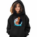 Fashion, accesorii si bijuterii - Copii - Imbracaminte copii - Pulovere si hanorace copii - Hanorac Copii Fete Moana Vaiana Pua, negru, marime L Copii - Infinity.ro