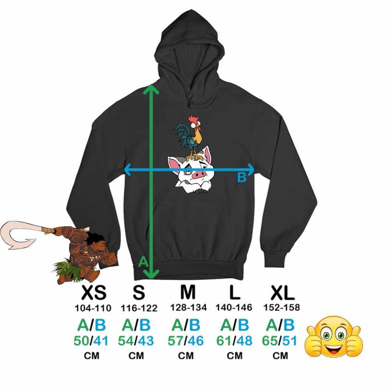 Fashion, accesorii si bijuterii - Copii - Imbracaminte copii - Pulovere si hanorace copii - Hanorac Copii Fete Pua Heihei Moana Vaiana, negru, marime L Copii - Infinity.ro