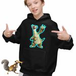 Fashion, accesorii si bijuterii - Copii - Imbracaminte copii - Pulovere si hanorace copii - Hanorac Copii Baieti Ice Age Sid Lenes, negru, marime L Copii - Infinity.ro