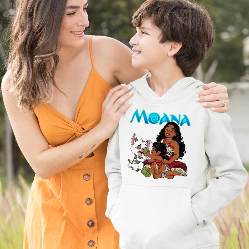 Fashion, accesorii si bijuterii - Copii - Imbracaminte copii - Pulovere si hanorace copii - Hanorac Copii Baieti Moana Pua Simea Vaiana, alb, marime XS Copii - Infinity.ro
