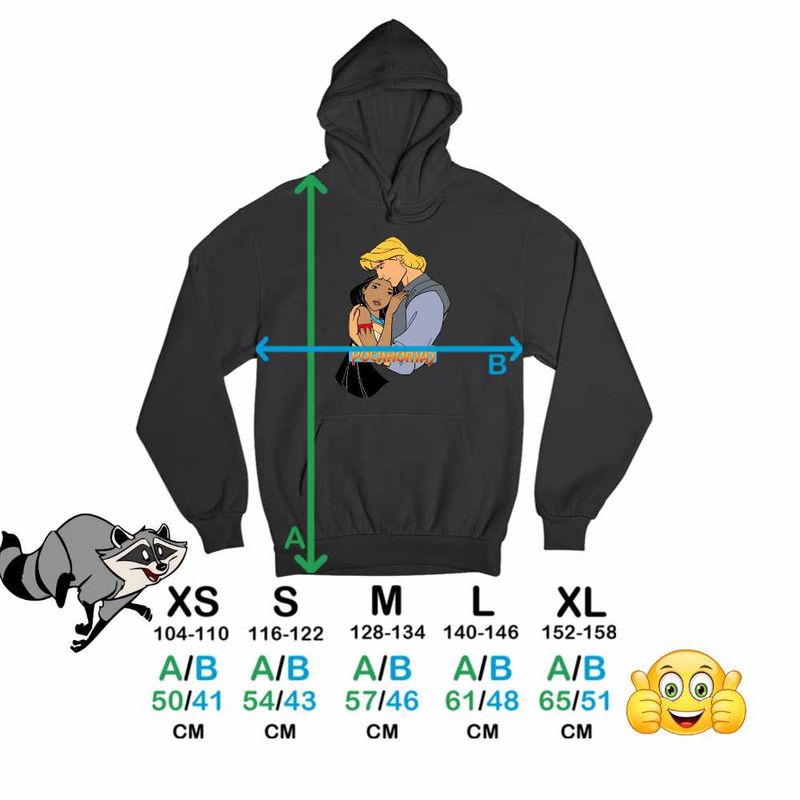Fashion, accesorii si bijuterii - Copii - Imbracaminte copii - Pulovere si hanorace copii - Hanorac Copii Fete Pocahontas Love Dragobete, negru, marime XS Copii - Infinity.ro