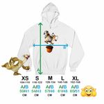 Fashion, accesorii si bijuterii - Copii - Imbracaminte copii - Pulovere si hanorace copii - Hanorac Copii Fete Ice Age Scrat Veverita, alb, marime L Copii - Infinity.ro