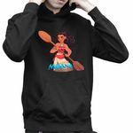 Fashion, accesorii si bijuterii - Copii - Imbracaminte copii - Pulovere si hanorace copii - Hanorac Copii Baieti Moana Vaiana, negru, marime XS Copii - Infinity.ro