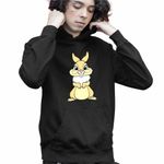 Fashion, accesorii si bijuterii - Copii - Imbracaminte copii - Pulovere si hanorace copii - Hanorac Copii Baieti Miss Bunny Iepuras Bambi Love, negru, marime XS Copii - Infinity.ro