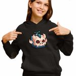 Fashion, accesorii si bijuterii - Copii - Imbracaminte copii - Pulovere si hanorace copii - Hanorac Copii Fete Blox Fruits T-Rex Fruit Roblox Fructe, negru, marime L Copii - Infinity.ro