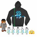 Fashion, accesorii si bijuterii - Copii - Imbracaminte copii - Pulovere si hanorace copii - Hanorac Copii Fete Six Seven Meme Roblox 67 Sase Sapte Steal a Brainrot , negru, marime XL Copii - Infinity.ro
