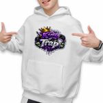 Fashion, accesorii si bijuterii - Copii - Imbracaminte copii - Pulovere si hanorace copii - Hanorac Copii Baieti Future King Trap, alb, marime XS Copii - Infinity.ro