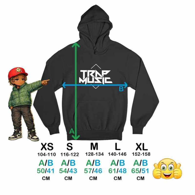 Fashion, accesorii si bijuterii - Copii - Imbracaminte copii - Pulovere si hanorace copii - Hanorac Copii Fete Trap Music Don Toliver Playboi Carti, negru, marime XS Copii - Infinity.ro