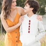 Fashion, accesorii si bijuterii - Copii - Imbracaminte copii - Pulovere si hanorace copii - Hanorac Copii Baieti Quavo Stain Trap Hip Hop, alb, marime L Copii - Infinity.ro