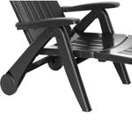 Casa si Gradina - Gradina si terasa - Mobilier exterior - Scaune si sezlonguri gradina - Sezlong de Plaja sau Gradina, reglabil, dimensiune 190 x 60 x 72 cm, material plastic, culoare Negru - Infinity.ro