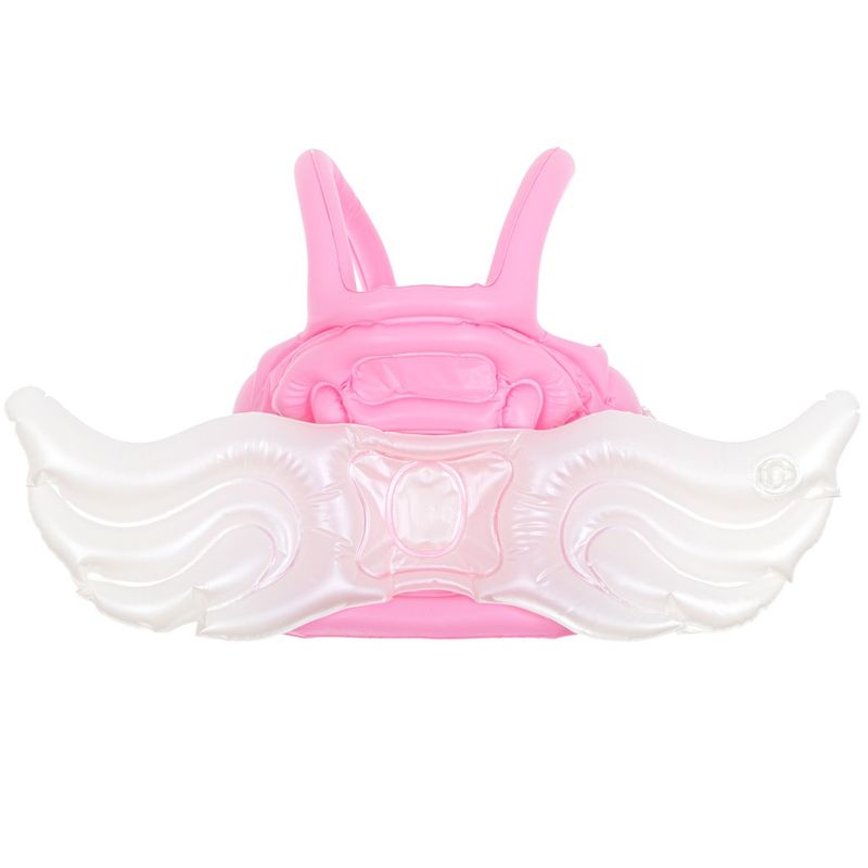 Jucarii, Copii si Bebe - Jucarii si jocuri - Jucarii de exterior - Colaci, ochelari si accesorii inot copii - Vesta gonflabila de inot cu aripioare, pentru copii, culoare Roz - Infinity.ro