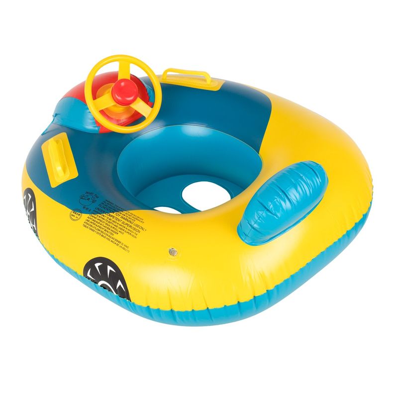 Jucarii, Copii si Bebe - Jucarii si jocuri - Jucarii de exterior - Colaci, ochelari si accesorii inot copii - Saltea gonflabila (colac) pentru copii model Masina cu Volan si Claxon, dimensiune 80 x 65 cm - Infinity.ro