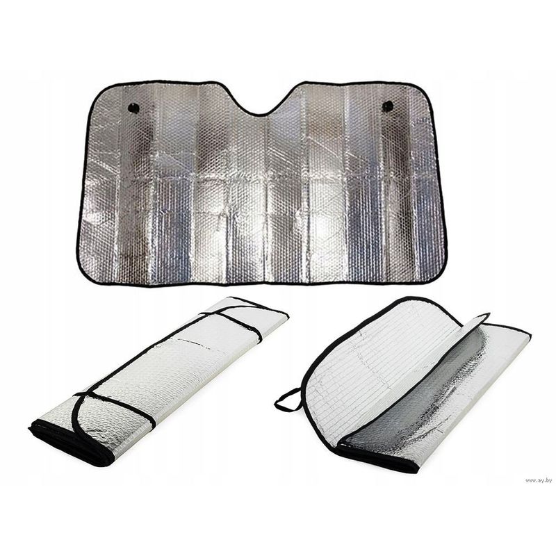 Auto si Moto - Piese auto si accesorii - Interior auto - Accesorii interior - Parasolar parbriz argintiu din spuma EPE 128x60 cm - Infinity.ro