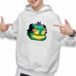 Fashion, accesorii si bijuterii - Copii - Imbracaminte copii - Pulovere si hanorace copii - Hanorac Copii Baieti Blox Fruits Dragon Fruit Roblox Fructe, alb, marime M Copii - Infinity.ro