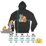 Fashion, accesorii si bijuterii - Copii - Imbracaminte copii - Pulovere si hanorace copii - Hanorac Copii Baieti Doamna si Vagabondul Dog Love, negru, marime XL Copii - Infinity.ro