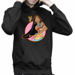 Fashion, accesorii si bijuterii - Copii - Imbracaminte copii - Pulovere si hanorace copii - Hanorac Copii Baieti Pocahontas Native American, negru, marime S Copii - Infinity.ro
