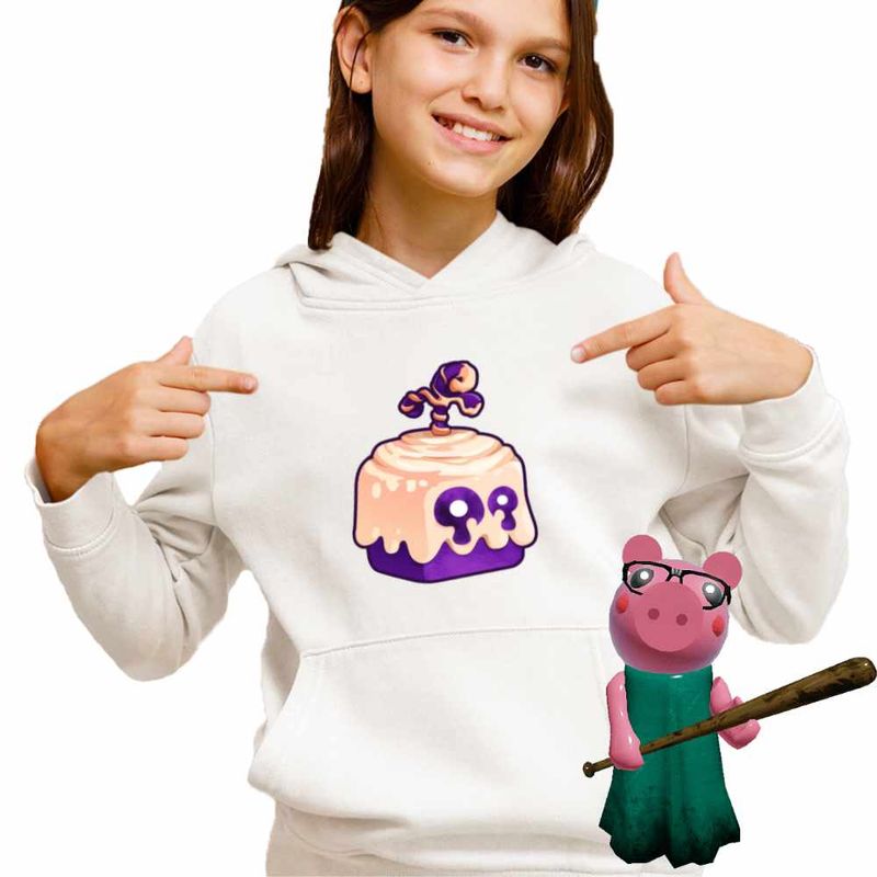 Fashion, accesorii si bijuterii - Copii - Imbracaminte copii - Pulovere si hanorace copii - Hanorac Copii Fete Blox Fruits Dought Fruit Roblox Fructe, alb, marime S Copii - Infinity.ro