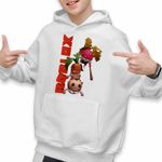 Fashion, accesorii si bijuterii - Copii - Imbracaminte copii - Pulovere si hanorace copii - Hanorac Copii Baieti Roblox Piggy Veggies, alb, marime L Copii - Infinity.ro