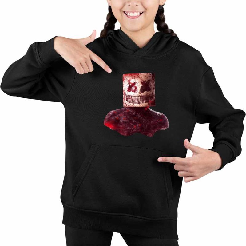 Fashion, accesorii si bijuterii - Copii - Imbracaminte copii - Pulovere si hanorace copii - Hanorac Copii Fete Marshmello Horror Fnaf Halloween, negru, marime XS Copii - Infinity.ro
