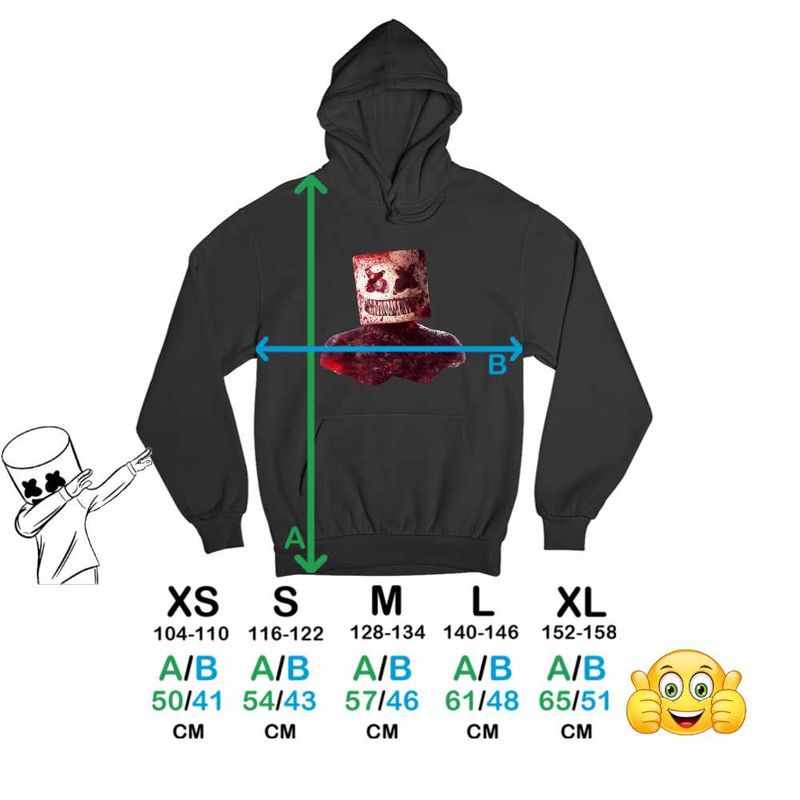 Fashion, accesorii si bijuterii - Copii - Imbracaminte copii - Pulovere si hanorace copii - Hanorac Copii Fete Marshmello Horror Fnaf Halloween, negru, marime XS Copii - Infinity.ro