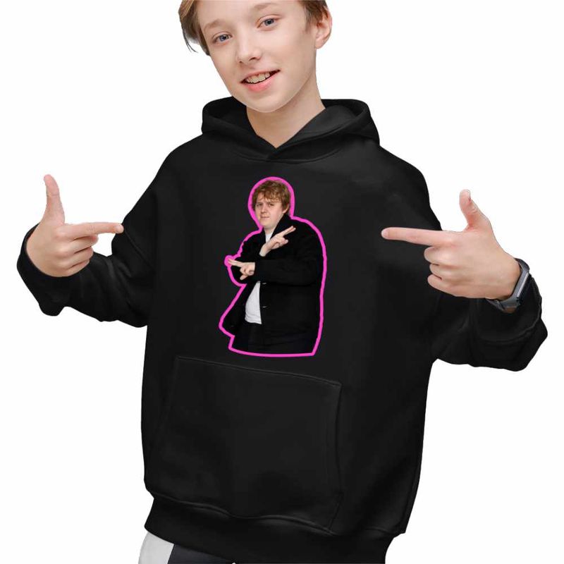 Fashion, accesorii si bijuterii - Copii - Imbracaminte copii - Pulovere si hanorace copii - Hanorac Copii Baieti Lewis Capaldi Vibe, negru, marime L Copii - Infinity.ro