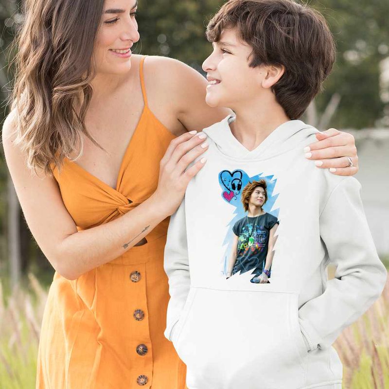 Fashion, accesorii si bijuterii - Copii - Imbracaminte copii - Pulovere si hanorace copii - Hanorac Copii Baieti Kpop Taemin Vibe, alb, marime S Copii - Infinity.ro