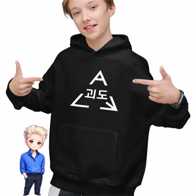 Fashion, accesorii si bijuterii - Copii - Imbracaminte copii - Pulovere si hanorace copii - Hanorac Copii Baieti Taemin Guilty Kpop, negru, marime XS Copii - Infinity.ro