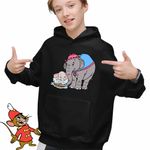 Fashion, accesorii si bijuterii - Copii - Imbracaminte copii - Pulovere si hanorace copii - Hanorac Copii Baieti Dumbo Jumbo Baie Circus, negru, marime M Copii - Infinity.ro