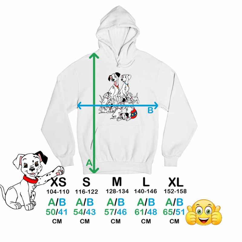 Fashion, accesorii si bijuterii - Copii - Imbracaminte copii - Pulovere si hanorace copii - Hanorac Copii Baieti 101 Dalmatieni Pongo Perdita Joaca Catelusi, alb, marime L Copii - Infinity.ro