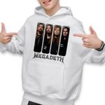 Fashion, accesorii si bijuterii - Copii - Imbracaminte copii - Pulovere si hanorace copii - Hanorac Copii Baieti Megadeth Legend Heave Metal, alb, marime L Copii - Infinity.ro