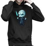 Fashion, accesorii si bijuterii - Copii - Imbracaminte copii - Pulovere si hanorace copii - Hanorac Copii Baieti Game of Thrones Night King White Walkers, negru, marime M Copii - Infinity.ro