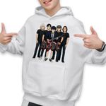 Fashion, accesorii si bijuterii - Copii - Imbracaminte copii - Pulovere si hanorace copii - Hanorac Copii Baieti ACDC Cartoon Merch, alb, marime XL Copii - Infinity.ro