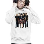 Fashion, accesorii si bijuterii - Copii - Imbracaminte copii - Pulovere si hanorace copii - Hanorac Copii Baieti ACDC Cartoon Merch, alb, marime XL Copii - Infinity.ro