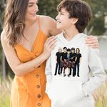 Fashion, accesorii si bijuterii - Copii - Imbracaminte copii - Pulovere si hanorace copii - Hanorac Copii Baieti ACDC Cartoon Merch, alb, marime XL Copii - Infinity.ro