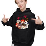 Fashion, accesorii si bijuterii - Copii - Imbracaminte copii - Pulovere si hanorace copii - Hanorac Copii Baieti Tomorrow X Together Kpop Merch, negru, marime XS Copii - Infinity.ro