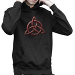 Fashion, accesorii si bijuterii - Copii - Imbracaminte copii - Pulovere si hanorace copii - Hanorac Copii Baieti Led Zeppelin Triquetra Vikings, negru, marime XS Copii - Infinity.ro