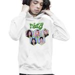 Fashion, accesorii si bijuterii - Copii - Imbracaminte copii - Pulovere si hanorace copii - Hanorac Copii Baieti Itzy Yuna Kpop Merch, alb, marime XL Copii - Infinity.ro
