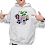 Fashion, accesorii si bijuterii - Copii - Imbracaminte copii - Pulovere si hanorace copii - Hanorac Copii Baieti Itzy Yuna Kpop Merch, alb, marime XL Copii - Infinity.ro